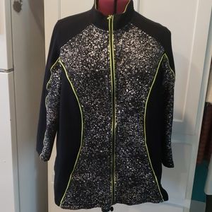 Catherine's active wear zipup sweater petite 1x